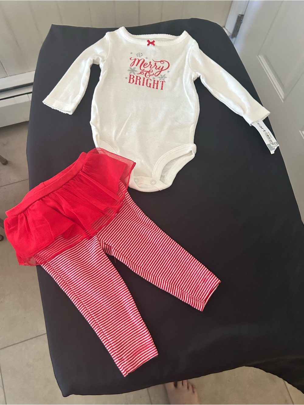 NWT Carter's 'Merry & Bright' Holiday 2 Pc Outfit Size 3 Months